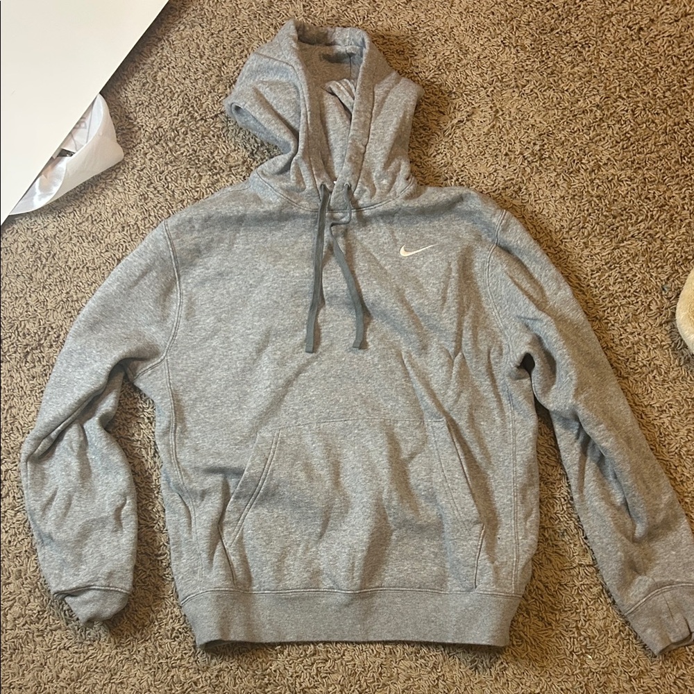 Nike Heather Gray Pullover Hoodie small